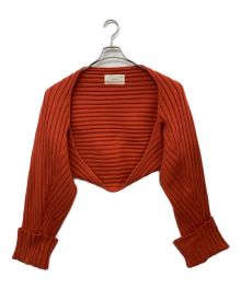 TODAYFUL（トゥデイフル）の古着「Volume Knit Sleeve」｜レッド