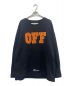 OFFWHITE（オフホワイト）の古着「17AW オーバーサイズスウェット」｜ブラック