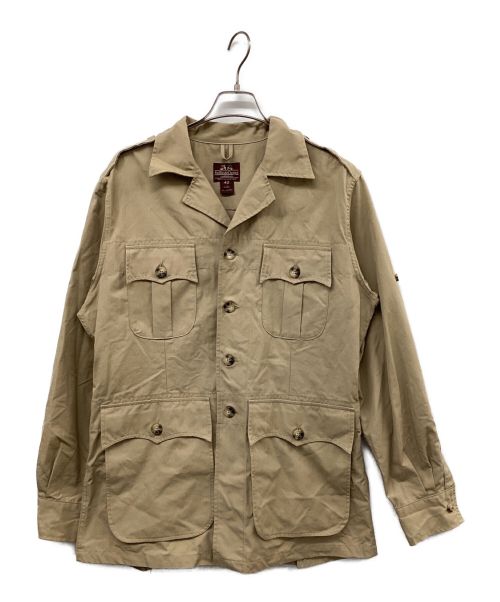 Willis&Geiger（ウィルスガイガー）Willis&Geiger (ウィルスガイガー) BEAMS PLUS (ビームスプラス) 別注 Bush Jacket サファリジャケット ベージュ サイズ:42の古着・服飾アイテム