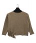 CULLNI (クルニ) Asymmetrical Fringe Turtleneck Knit ベージュ サイズ:SIZE 2：11800円