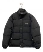 stussyステューシー）の古着「20AW solid puffer jacket ダウンジャケット」｜ブラック