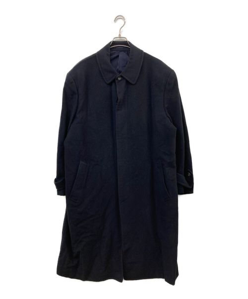 COMME des GARCONS HOMME PLUS（コムデギャルソンオムプリュス）COMME des GARCONS HOMME PLUS (コムデギャルソンオムプリュス) ウールステンカラーコート ネイビー サイズ:Mの古着・服飾アイテム