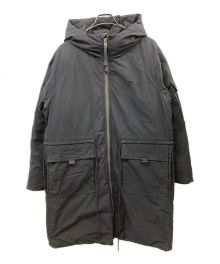 JOE CHIA（ジョーチア）の古着「Drawstring Down Jacket ドローストリングダウンコート」｜ブラック