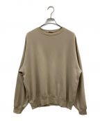 AURALEEオーラリー）の古着「ELASTIC HIGH GAUGE SWEAT P/O」｜ベージュ