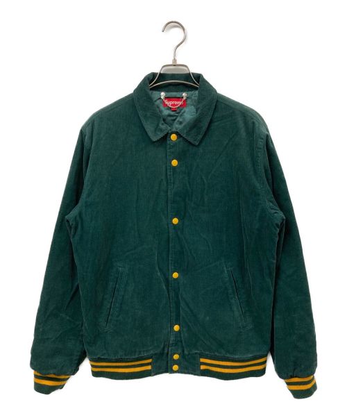 SUPREME（シュプリーム）SUPREME (シュプリーム) 12AW Corduroy Club Jacket グリーン サイズ:Lの古着・服飾アイテム