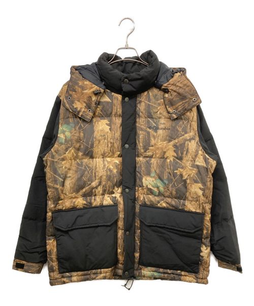 Columbia（コロンビア）Columbia (コロンビア) CIDER HILLES DOWN JACKET ブラック×カーキ サイズ:XLの古着・服飾アイテム