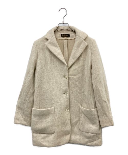 LORO PIANA（ロロピアーナ）LORO PIANA (ロロピアーナ) カシミヤニットジャケット アイボリー サイズ:42の古着・服飾アイテム