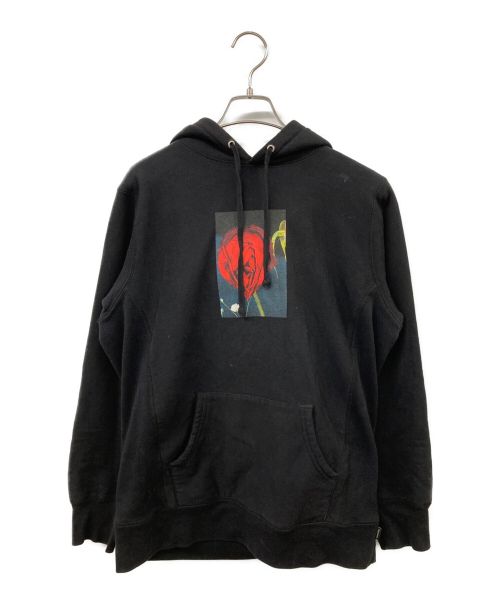 SUPREME（シュプリーム）SUPREME (シュプリーム) 荒木経惟 (アラキノブヨシ) Araki Rose Hooded Sweatshirt ブラック サイズ:Mの古着・服飾アイテム