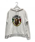 A BATHING APEアベイシングエイプ）の古着「MR.BATHING APE PULLOVER HOODIE」｜グレー