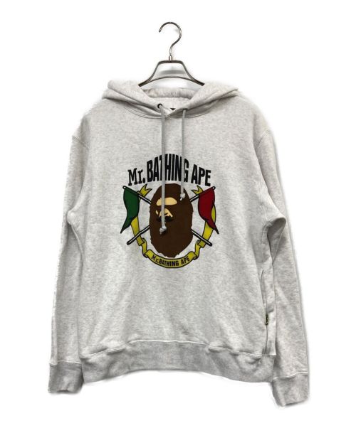 A BATHING APE（アベイシングエイプ）A BATHING APE (ア ベイシング エイプ) MR.BATHING APE PULLOVER HOODIE グレー サイズ:XLの古着・服飾アイテム