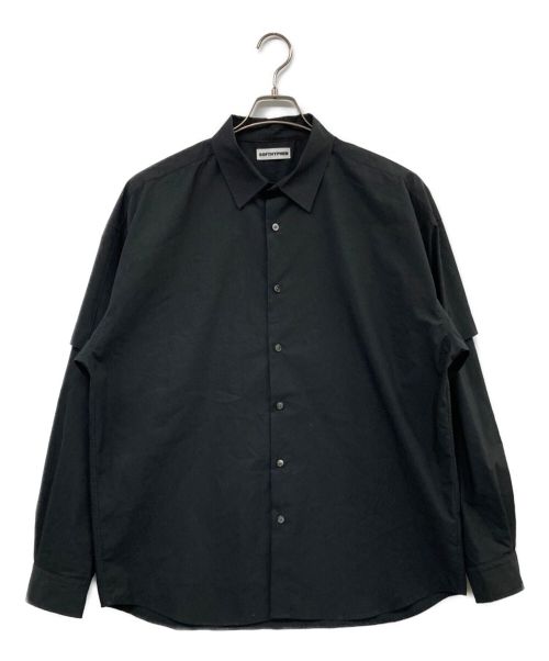 SOFTHYPHEN（ソフトハイフン）SOFTHYPHEN (ソフトハイフン) SOHY SIGNATURE SHIRT ブラック サイズ:04の古着・服飾アイテム