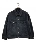 SOFTHYPHENソフトハイフン）の古着「3RD TYPE DENIM JACKET」｜ブラック