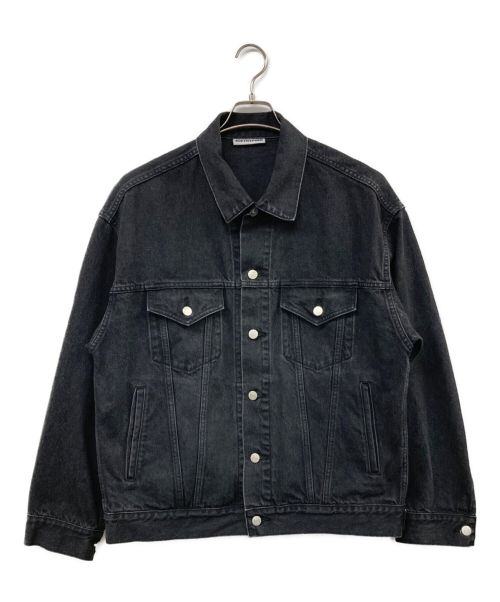 SOFTHYPHEN（ソフトハイフン）SOFTHYPHEN (ソフトハイフン) 3RD TYPE DENIM JACKET ブラック サイズ:03の古着・服飾アイテム