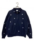 nick gear×Firsthandニックギア×ファーストハンド）の古着「SP FLOWER HALFZIP SWEAT」｜ネイビー