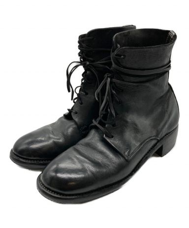 【中古・古着通販】GUIDI (グイディ) HORSE FULL GRAIN LACE UP BOOTS レースアップブーツ ブラック サイズ:39｜ブランド・古着通販  トレファク公式【TREFAC FASHION】スマホサイト