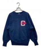 Champion REVERSE WEAVEチャンピオンリバースウィーブ）の古着「刺繍タグ 90's リバースウィーブスウェット」｜ネイビー