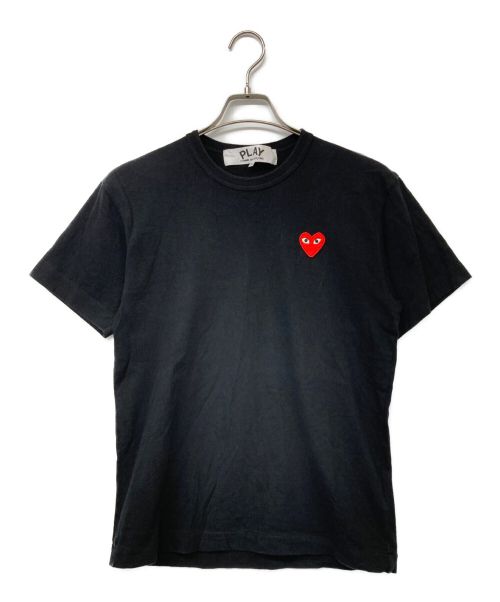 PLAY COMME des GARCONS（プレイ コムデギャルソン）PLAY COMME des GARCONS (プレイ コムデギャルソン) ワンポイントT ブラック サイズ:Mの古着・服飾アイテム