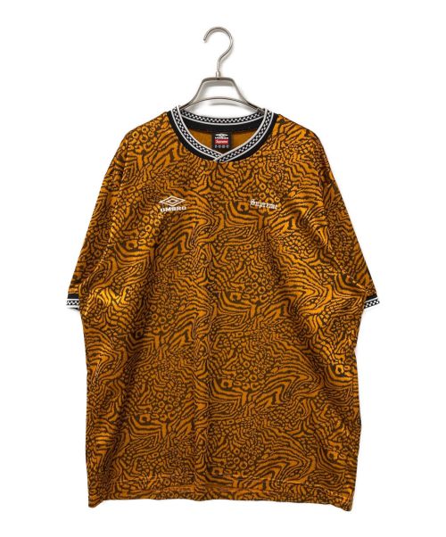 SUPREME（シュプリーム）SUPREME (シュプリーム) UMBRO (アンブロ) ジャガードアニマルプリントサッカージャージ オレンジ サイズ:ＸＸＬの古着・服飾アイテム