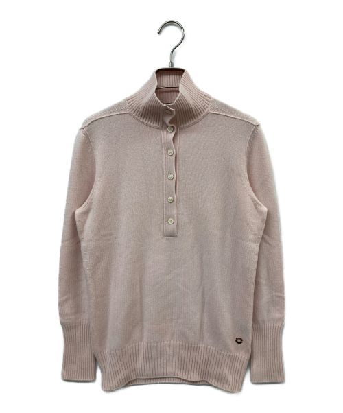 LORO PIANA（ロロピアーナ）LORO PIANA (ロロピアーナ) ヘンリーネックベビーカシミヤニット ピンク サイズ:40の古着・服飾アイテム