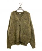 AROUSALアローサル）の古着「22AW Melange Cardigan - Olive モヘアカーディガン」｜カーキ