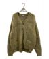 AROUSAL（アローサル）の古着「22AW Melange Cardigan - Olive モヘアカーディガン」｜カーキ