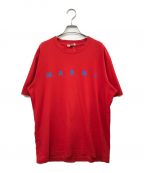 MARNIマルニ）の古着「ロゴTシャツ」｜レッド