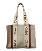 Chloeクロエ）の古着「WOODY/MEDIUM TOTE BAG」｜ベージュ