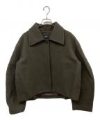 ostkakaオストカーカ）の古着「FLICKA CROPPED WOOL COAT」｜ブラウン