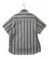 OAMC (オーエーエムシー) short sleeve striped shirt グレー サイズ:M：15000円