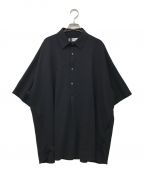 Graphpaperグラフペーパー）の古着「22SS Viscose Ponte S/S Yoke Sleeve Shirt」｜ネイビー