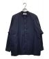 Graphpaper（グラフペーパー）の古着「High Count Broad Band Collar Shirt ハイカウントブロードバンドカラーシャツ」｜ネイビー