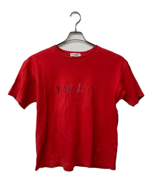 Yves Saint Laurent（イヴサンローラン）Yves Saint Laurent (イヴサンローラン) オーバーサイズロゴTシャツ レッド サイズ:Sの古着・服飾アイテム