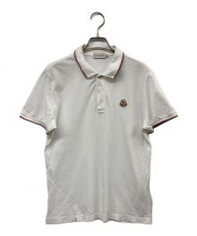 MONCLER（モンクレール）の古着「MAGLIA POLO ワッペンポロシャツ」｜ホワイト