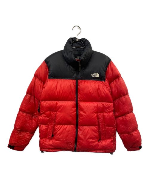 THE NORTH FACE（ザ ノース フェイス）THE NORTH FACE (ザ ノース フェイス) ヌプシダウンジャケット レッド×ブラック サイズ:Lの古着・服飾アイテム