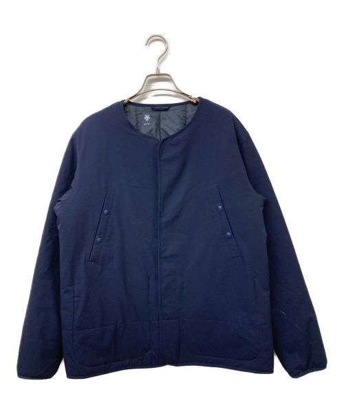 DESCENTE ddd（デサントディーディーディー）DESCENTE ddd (デサントディーディーディー) LIGHT PUFF CARDIGAN ネイビー サイズ:Lの古着・服飾アイテム