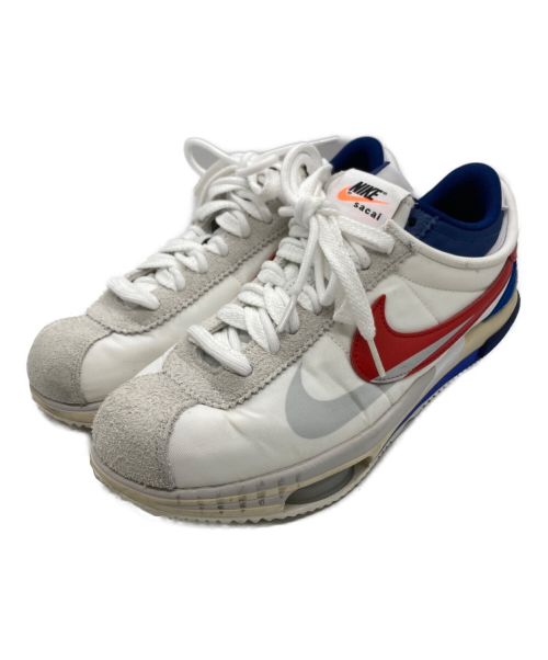 NIKE（ナイキ）NIKE (ナイキ) sacai (サカイ) Zoom Cortez ホワイト×レッド サイズ:27の古着・服飾アイテム