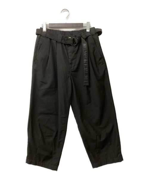 TIGHTBOOTH PRODUCTION（タイトブースプロダクション）TIGHTBOOTH PRODUCTION (タイトブースプロダクション) BAGGY SLACKS ブラック サイズ:Mの古着・服飾アイテム