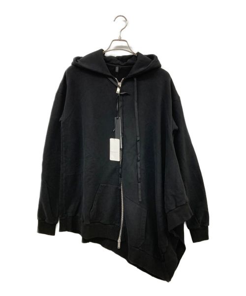 BEN TAVERNITI UNRAVEL PROJECT（ベンタバニティ アンレーベルプロジェクト）BEN TAVERNITI UNRAVEL PROJECT (ベンタバニティ アンレーベルプロジェクト) ASYMMETRIC SWEATSHIRT ブラック サイズ:XSの古着・服飾アイテム