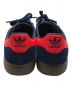 中古・古着 adidas (アディダス) MUNCHEN DARK BLUE SOLAR RED GUM ローカットスニーカー ネイビー×オレンジ サイズ:28：10800円