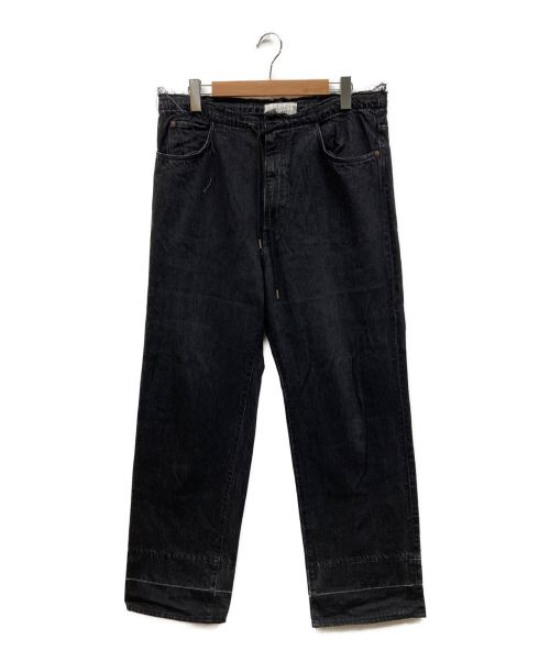 UNUSED（アンユーズド）UNUSED (アンユーズド) 12.5oz easy denim pants　UW0961 ブラック サイズ:3の古着・服飾アイテム