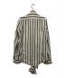 ys Yuji SUGENO (イース ユウジスゲノ) タイ付ストライプシャツ Regular shirt with karami stripe stole スラブからみストライプ 210830402-IVORY   ベージュ サイズ:46：5000円