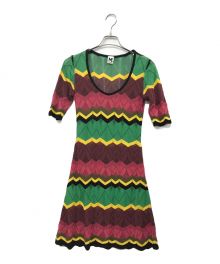 missoni（ミッソーニ）の古着「ジグザグ総柄ニットワンピース」｜マルチカラー