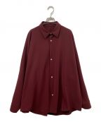 Ameri×N.HOOLYWOODアメリ×エヌ ハリウッド）の古着「22AW N.HOOLYWOOD for AMERI BIG SHIRT ドルマンスリーブビッグシャツ」｜ワインレッド