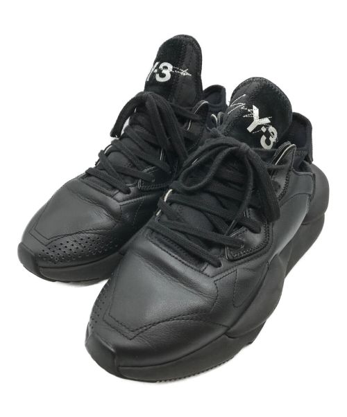 Y-3（ワイスリー）Y-3 (ワイスリー) KAIWA レザースニーカー ブラック サイズ:25.5cmの古着・服飾アイテム