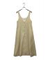 STEVEN ALAN (スティーブンアラン)  SHEER HERRINGBONE TANK TOP DRESS シアーヘリンボーンタンクトップドレス イエロー サイズ:S：5800円