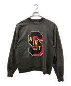 SAINT MICHAELセントマイケル）の古着「DENIM TEARS CREW SWEAT」｜ブラック