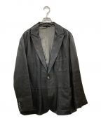 GIORGIO ARMANIジョルジョアルマーニ）の古着「ラムレザーテーラードジャケット」｜ブラック