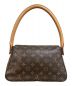 LOUIS VUITTON (ルイ ヴィトン) ミニルーピング/ハンドバッグ/トートバッグ/ワンショルダーバッグ ブラウン：80000円