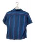 SUPREME (シュプリーム) Vertical Stripe S/S Shirt バーチカルストライプシャツ ブルー サイズ:Ｍ：7000円