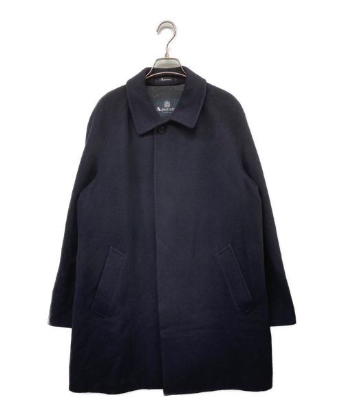 Aquascutum（アクアスキュータム）Aquascutum (アクアスキュータム) カシミアラグランコート ネイビー サイズ:36の古着・服飾アイテム